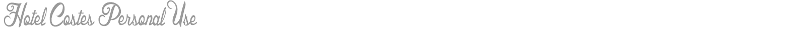 Hotel Costes font preview